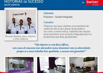Histrias de Sucesso: Edio Gabinetes | Fisiomar  Sade Integrada